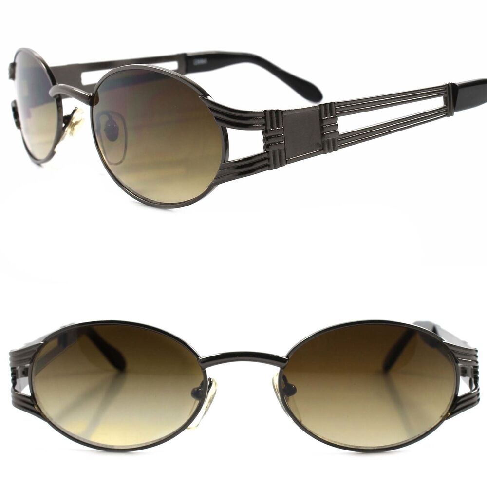Old stock True Vintage 80s 90s Urban Hip Hop Indie Swag Fashion Oval Sunglasses